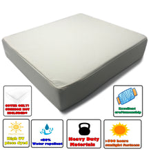 Load image into Gallery viewer, CouchPatito Water Repellent Creme White Patio Cushion Cover
