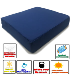 CouchPatito Water Repellent Deep Royal Patio Cushion Cover