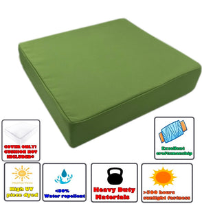 CouchPatito Water Repellent Pistachio Green Cushion Cover