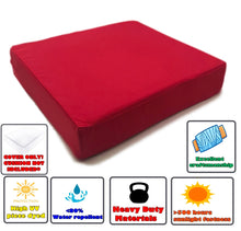 Load image into Gallery viewer, CouchPatito Water Repellent Lava Red Patio Cushion Cover
