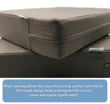 Load image into Gallery viewer, CouchPatito Water Repellent Timeless Taupe Patio Cushion Cover
