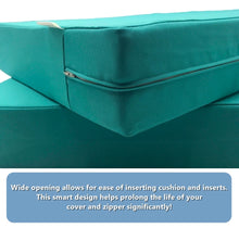 Load image into Gallery viewer, CouchPatito Water Repellent Serenity Teal Patio Cushion Cover
